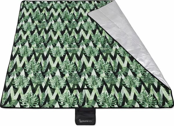 RealG RC-K-1748 Tappeto da picnic e da spiaggia con isolamento 200 x 200 cm, verde
