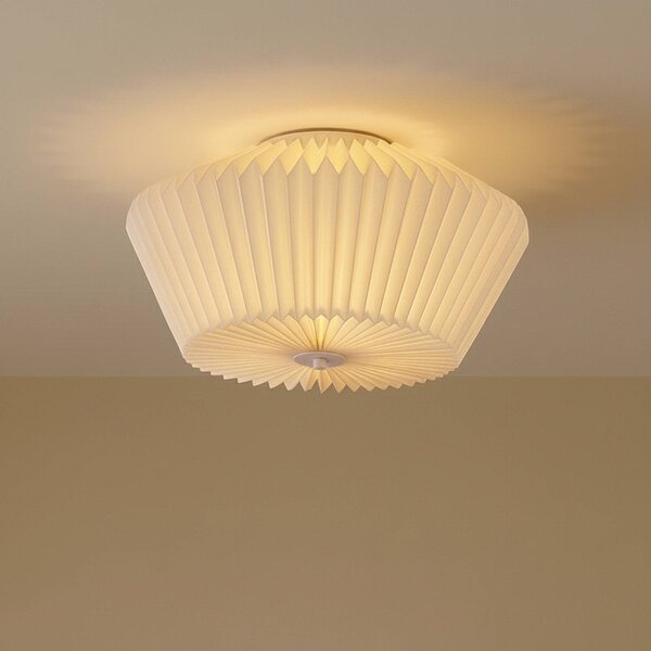 Plafoniera soffitto Magali Lindby, dimmerabile, Bianco / Opale, Soggiorno / Sala da pranzo, Carta / Lunolit / Lunopal, Plafoniera