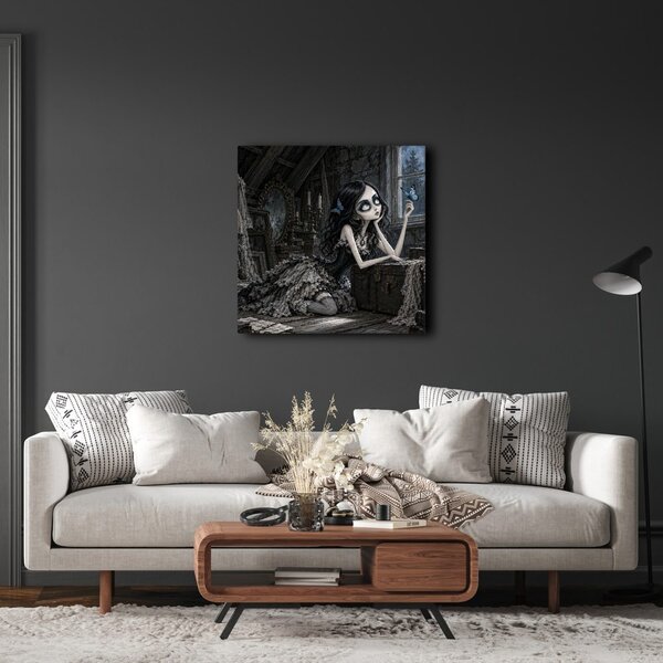 Quadro su tela – Sogni lunari di una ragazza oscura