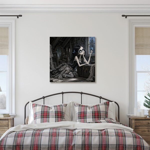 Quadro su tela – Sogni lunari di una ragazza oscura