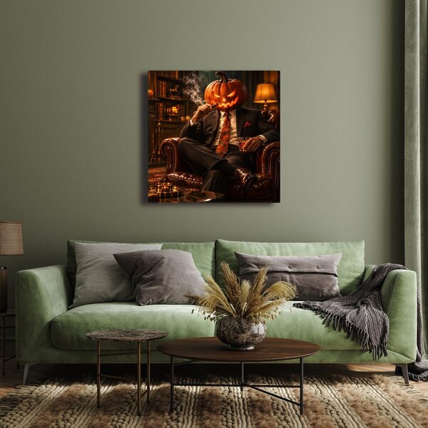 Quadro su tela – Elegante di Halloween con sigaro