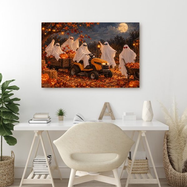 Quadro su tela – Spettrale corsa autunnale di fantasmi