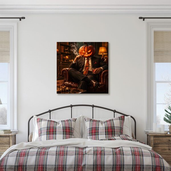 Quadro su tela – Elegante di Halloween con sigaro