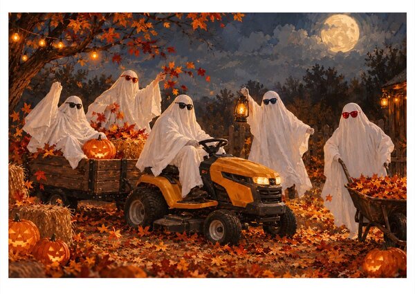 Quadro su tela – Spettrale corsa autunnale di fantasmi