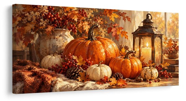 Quadro su tela – Composizione autunnale alla finestra