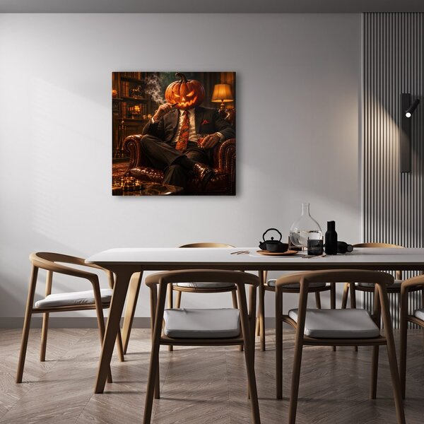 Quadro su tela – Elegante di Halloween con sigaro