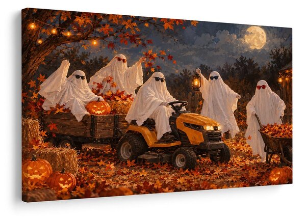 Quadro su tela – Spettrale corsa autunnale di fantasmi