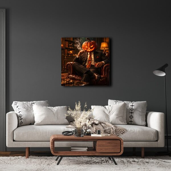 Quadro su tela – Elegante di Halloween con sigaro