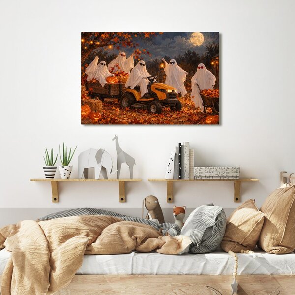 Quadro su tela – Spettrale corsa autunnale di fantasmi