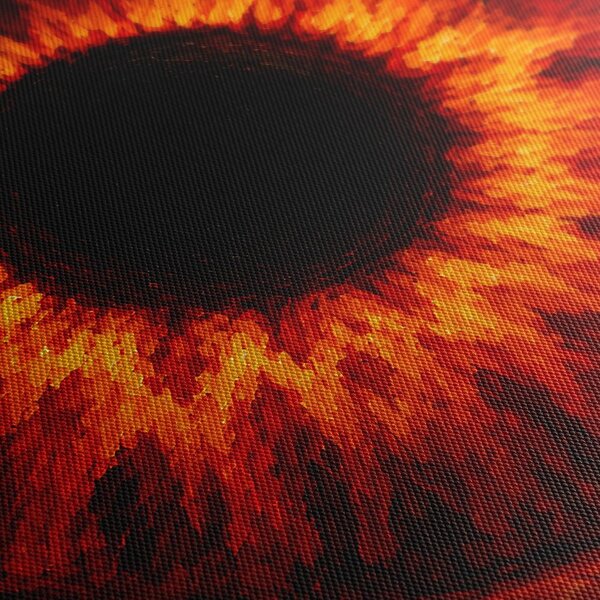 Quadro su tela – Occhio di fuoco rosso