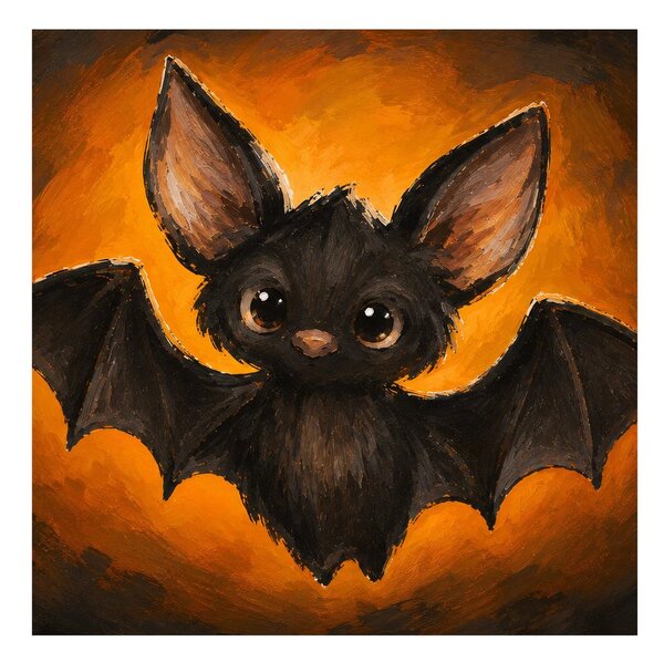 Quadro su tela – Piccolo pipistrello dagli occhi grandi