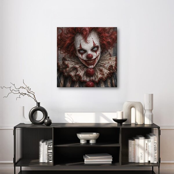 Quadro su tela – Clown horror dal sorriso agghiacciante