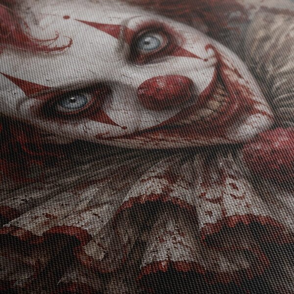 Quadro su tela – Clown inquietante dai capelli rossi