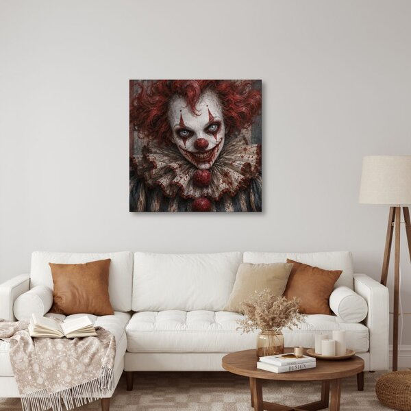 Quadro su tela – Clown horror dal sorriso agghiacciante