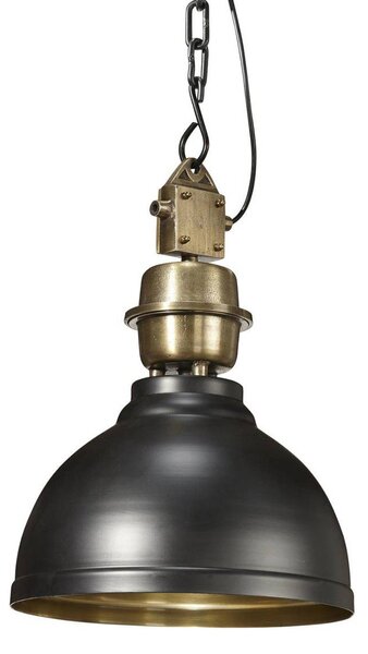 PR Home lampada a sospensione Manchester, nero, Ø 35 cm, metallo