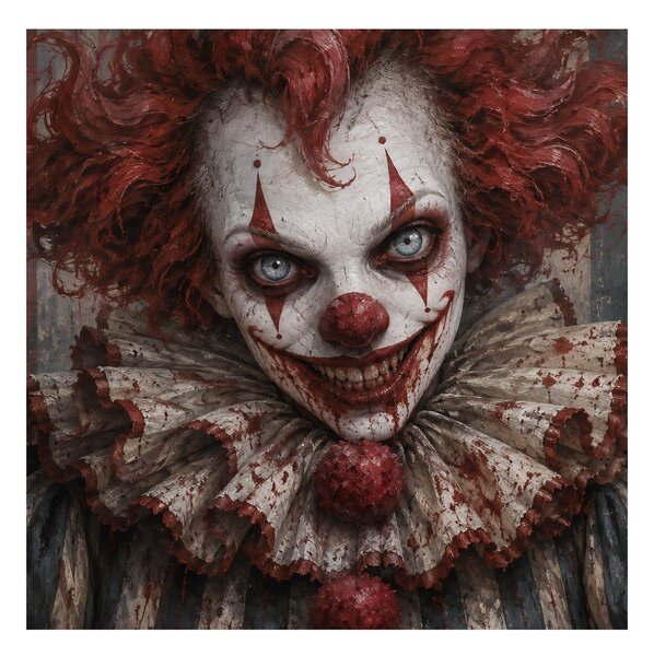 Quadro su tela – Clown horror dal sorriso agghiacciante