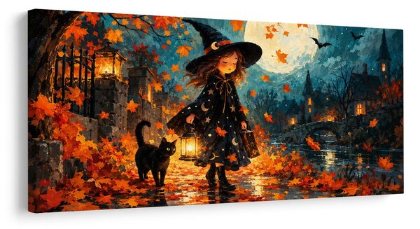 Quadro su tela – Ragazza magica con lanterna