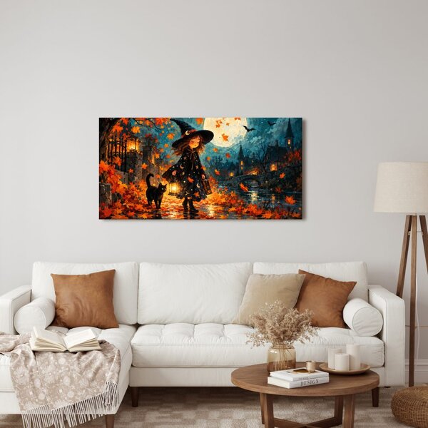 Quadro su tela – Ragazza magica con lanterna