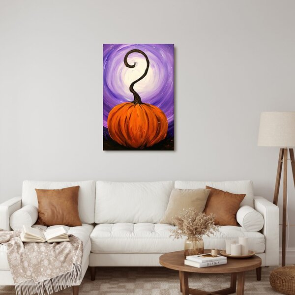 Quadro su tela – Zucca magica nella notte