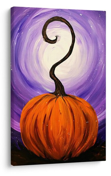 Quadro su tela – Zucca magica nella notte