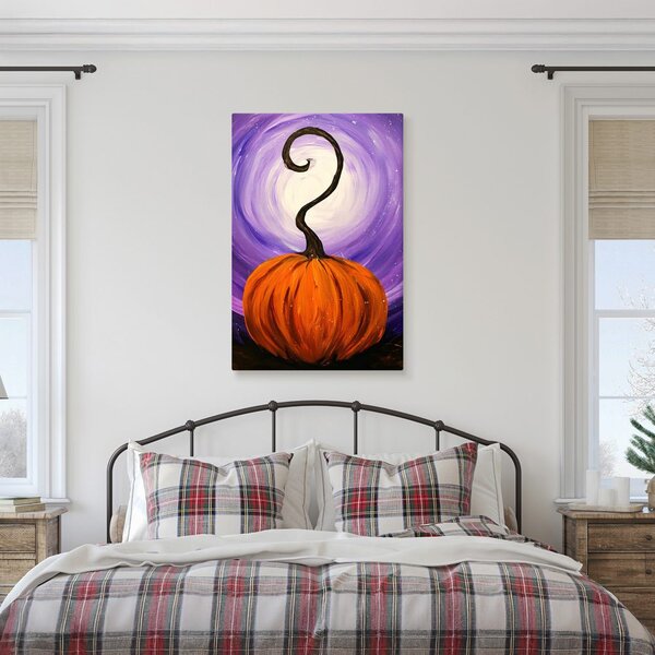 Quadro su tela – Zucca magica nella notte