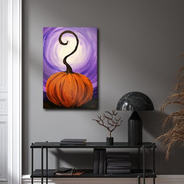 Quadro su tela – Zucca magica nella notte
