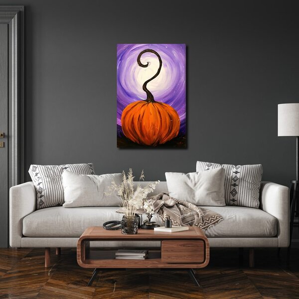 Quadro su tela – Zucca magica nella notte