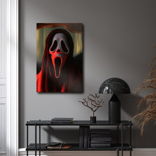 Quadro su tela – Maschera oscura nell’ombra del bosco