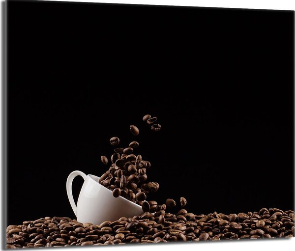Piastra di copertura del piano cottura 60x52 Piastra di copertura del piano cottura in Vetroceramica alzatina in vetro tagliere decorativo, nero caffè