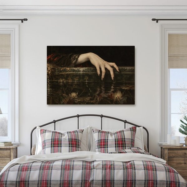 Quadro su tela – Mano oscura sopra l’acqua