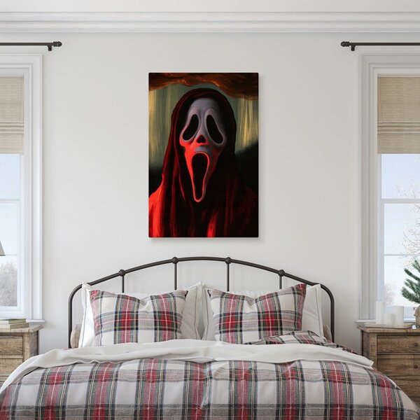 Quadro su tela – Maschera oscura nell’ombra del bosco