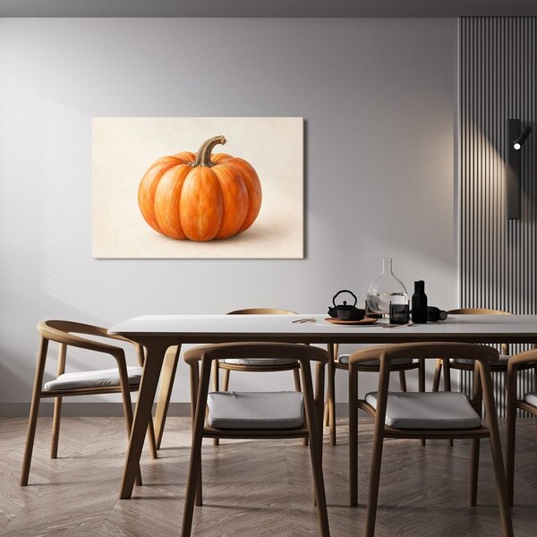Quadro su tela – Zucca arancione in dettaglio