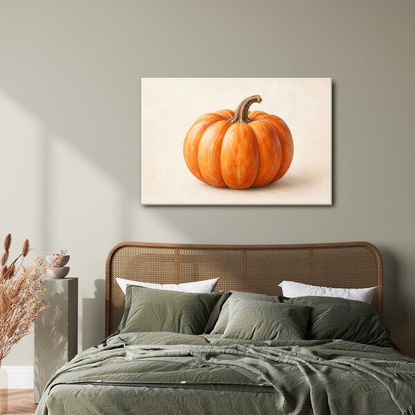 Quadro su tela – Zucca arancione in dettaglio