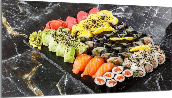 Piastra copripiano cottura 90x52 Piastra copripiano cottura in Vetroceramica alzatina in vetro tagliere decorativo, sushi in marmo