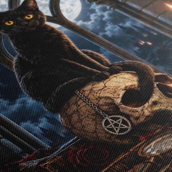 Quadro su tela – Gatto misterioso in stile gotico