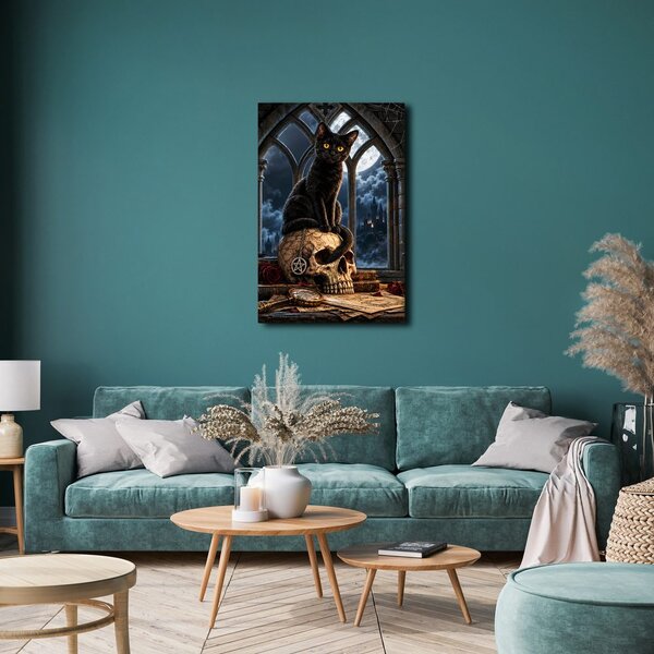 Quadro su tela – Gatto misterioso in stile gotico