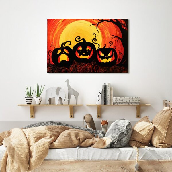 Quadro su tela – Zucca al chiaro di luna piena