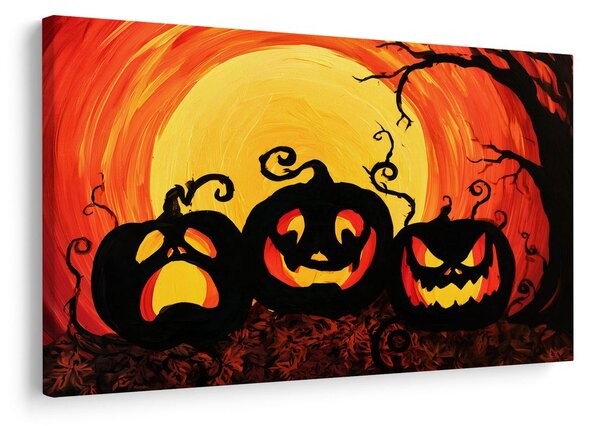 Quadro su tela – Zucca al chiaro di luna piena