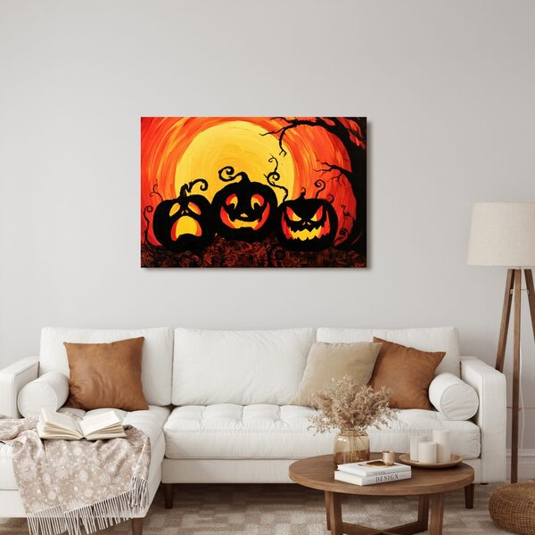 Quadro su tela – Zucca al chiaro di luna piena