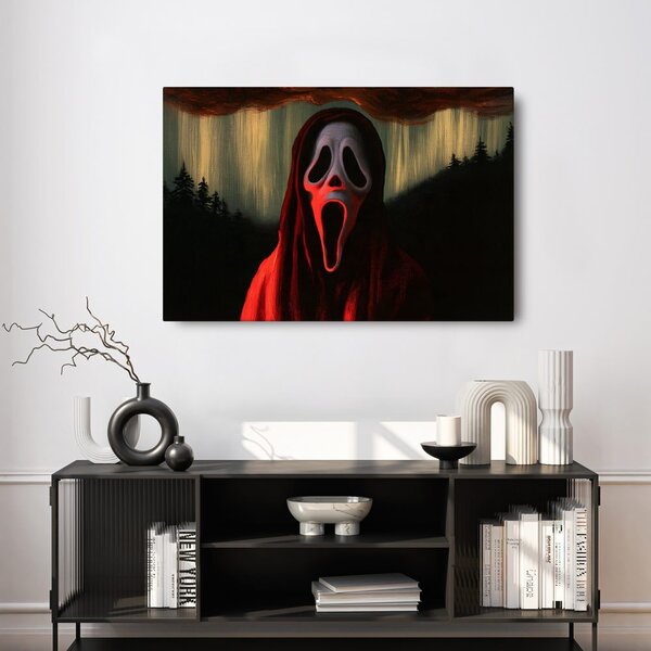 Quadro su tela – Urlo terrificante con cappuccio rosso