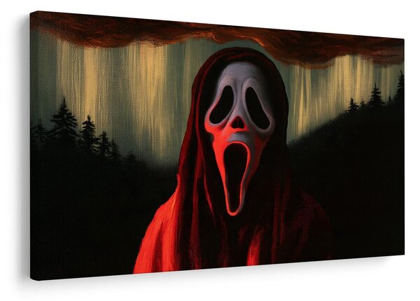 Quadro su tela – Urlo terrificante con cappuccio rosso