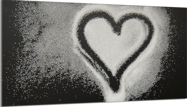 Piastra copri fornelli 90x52 copertura piano cottura in Vetroceramica alzatina in vetro tagliere deco, cuore cucina