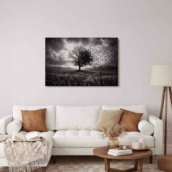 Quadro su tela – Albero della vita nella tempesta