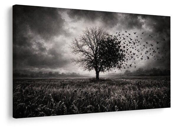 Quadro su tela – Albero della vita nella tempesta