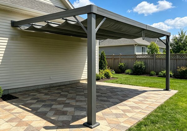 Garden Point pergola da terrazzo a parete Alicante 3x5 antracite