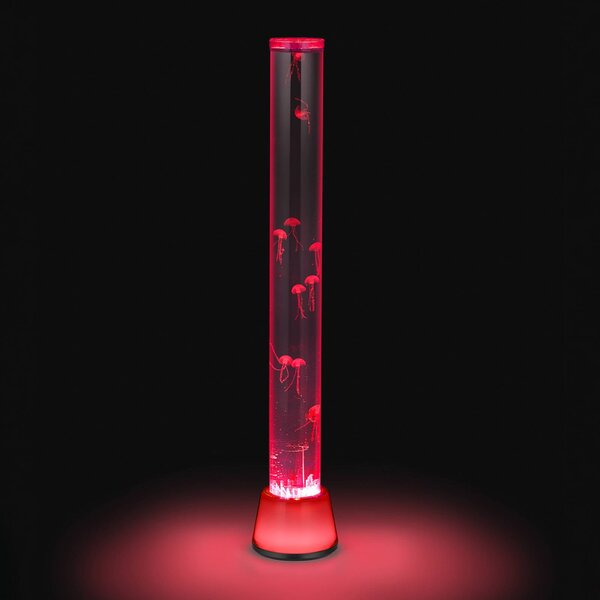 Reality Leuchten Piantana LED Medusa, plastica, RGB, alimentazione USB/alimentatore da presa dimmerabile, Alluminio / Grigio / Zincato, Cameretta, Plastica, Giovanile, Lampada da terra