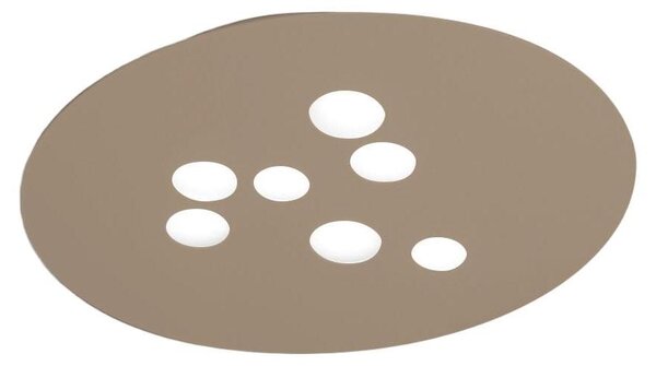 Lampada a Soffitto LUNA P/G 7xGX53 Max 7x8W Tortora - Struttura in Metallo e Diffusore in Alluminio - Gea Luce - Illuminazione per Interni