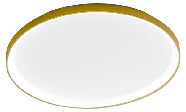 Lampada a Soffitto Krizia P/S 3000K 60W 5100lm Oro Spazzolato, LED, Diffusore Acrilico Opale, Dimmerabile - Gealuce