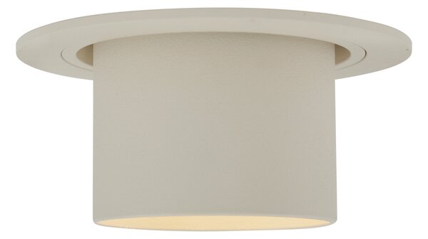 Faretto da incasso moderno beige GU10 50 mm rotondo orientabile - Installa