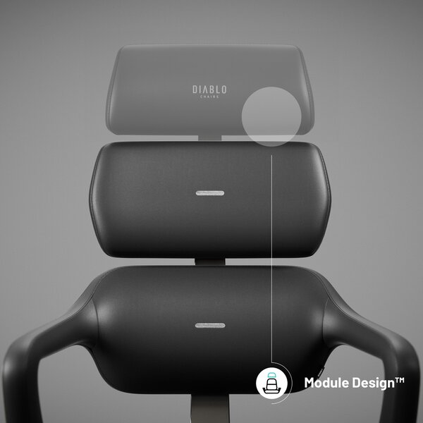 Sedia da ufficio Diablo V-Modular: Carbon Black